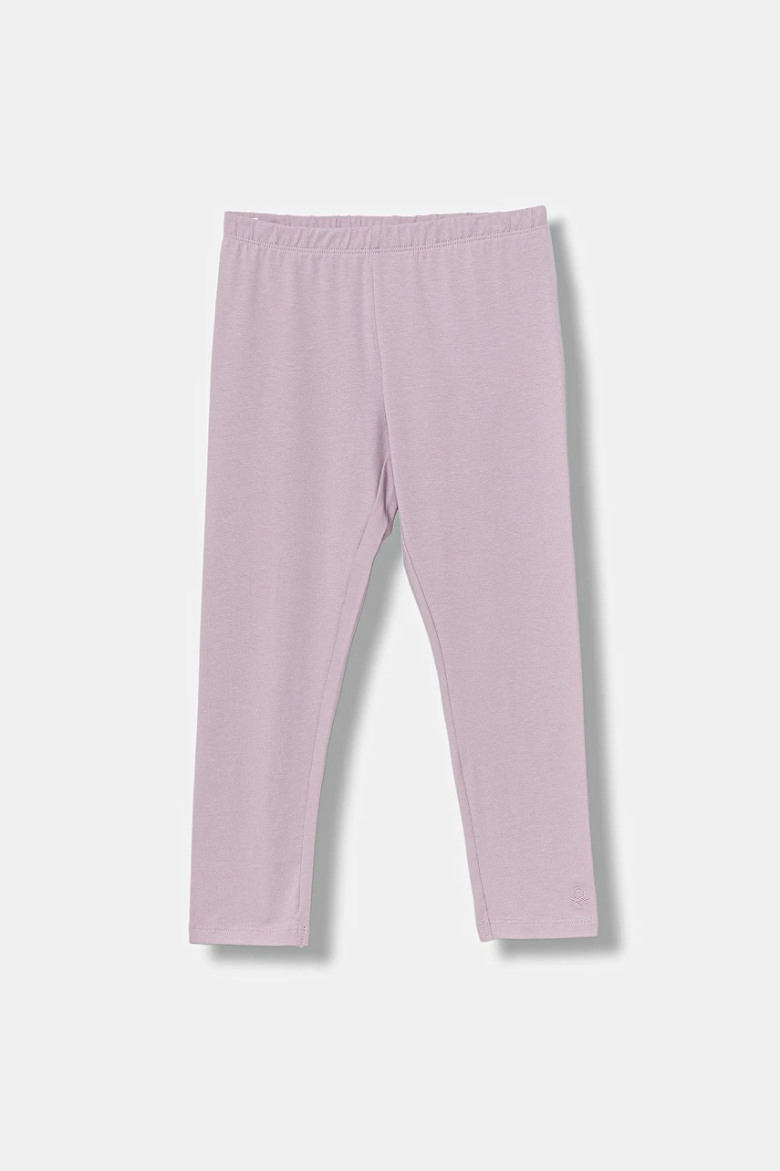 United Colors of Benetton gyerek legging 3 db rózsaszín, sima, 3MT1GF055 termék 2. képe