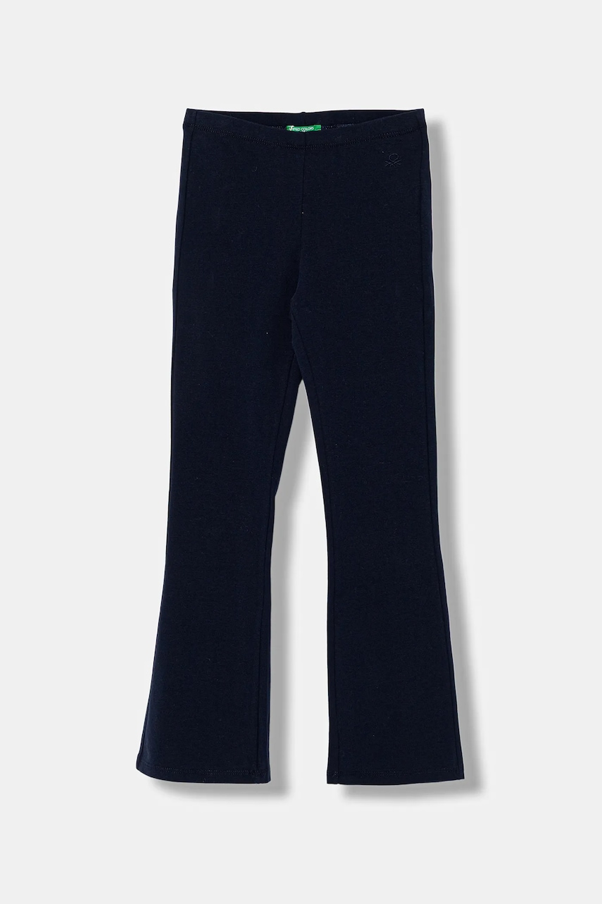 United Colors of Benetton leggins copii culoarea bleumarin, uni, 3DKECF037
