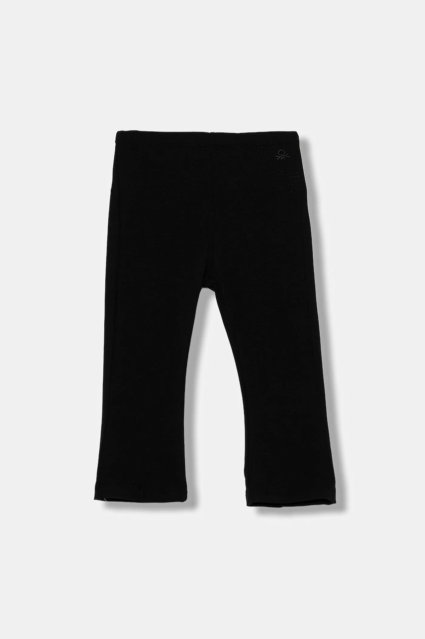 United Colors of Benetton pantaloni de trening pentru copii culoarea negru, uni, 3DKEGF028