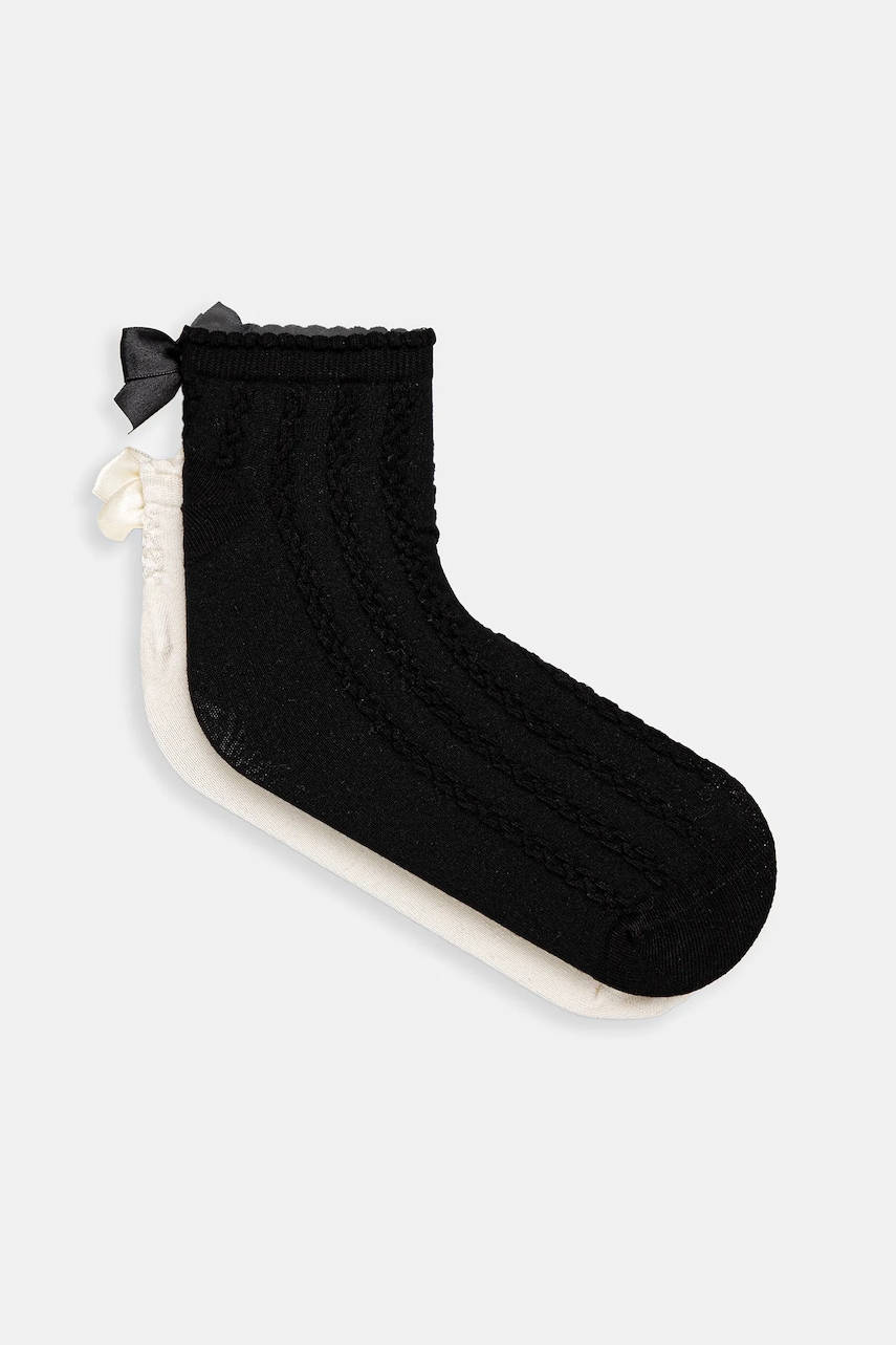 United Colors of Benetton șosete copii 2-pack culoarea negru, 6AO307049 United Colors of Benetton șosete copii 2-pack culoarea negru, 6AO307049