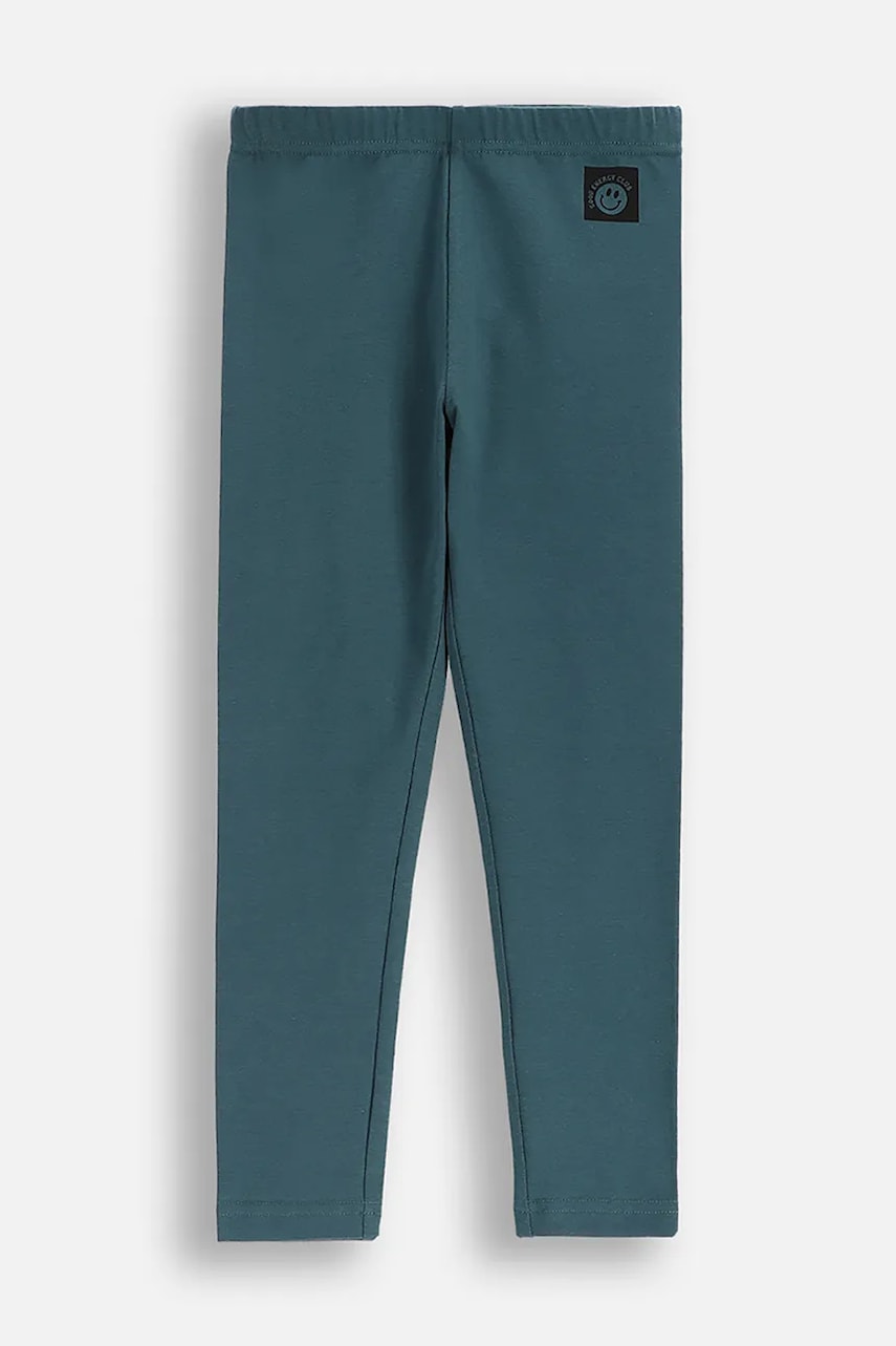 Coccodrillo leggins copii culoarea verde, uni, EVERYDAY GIRL A