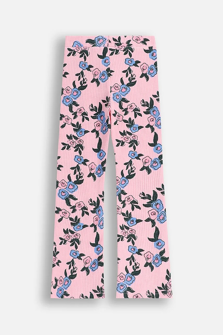 Детские спортивные штаны Coccodrillo цвет розовый узор FROSTING PUDDLE GIRL KIDS Детские спортивные штаны Coccodrillo цвет розовый узор FROSTING PUDDLE GIRL KIDS