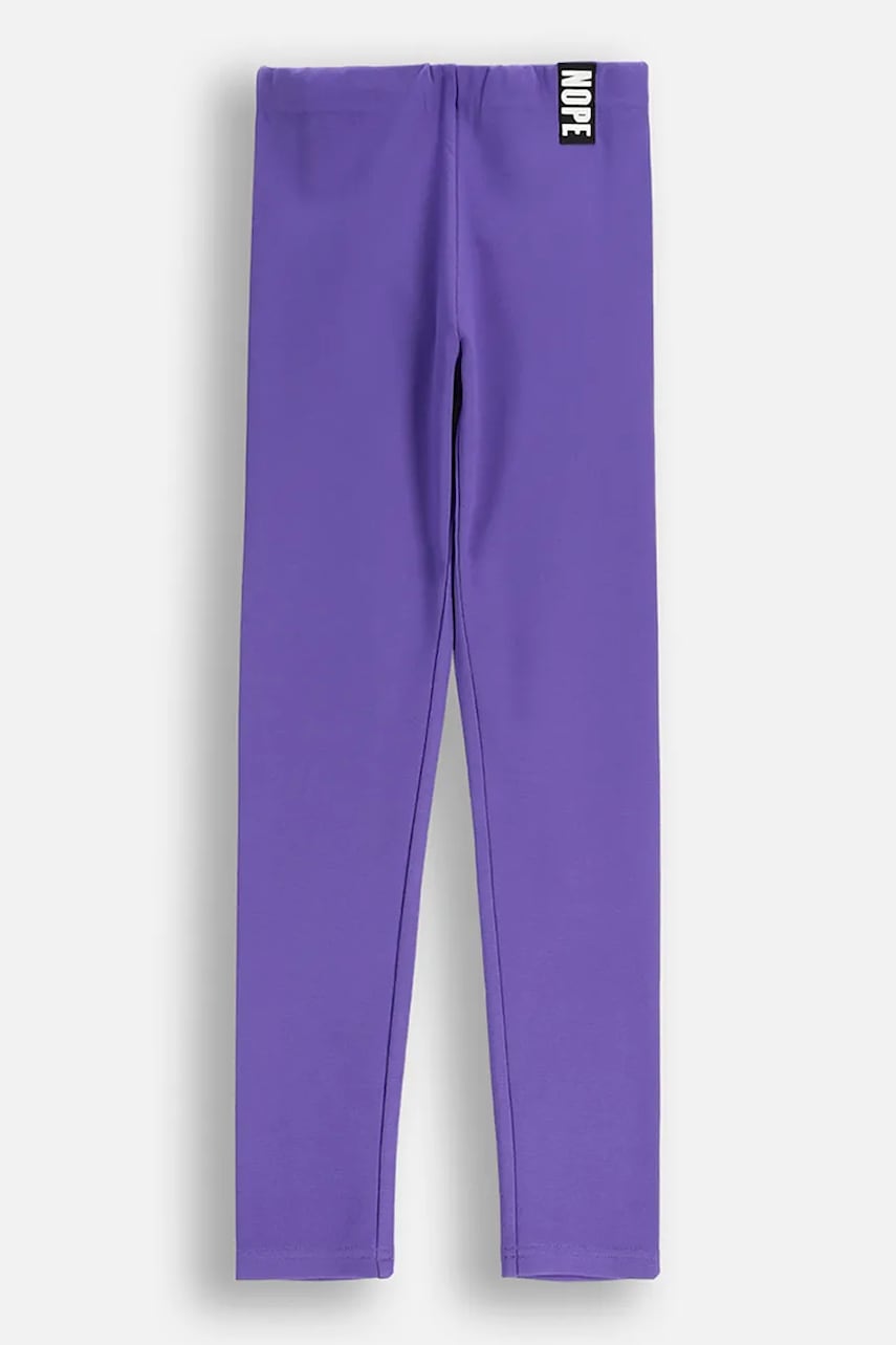 Coccodrillo leggins copii culoarea violet, cu model, RAVE GIRL JUNIOR