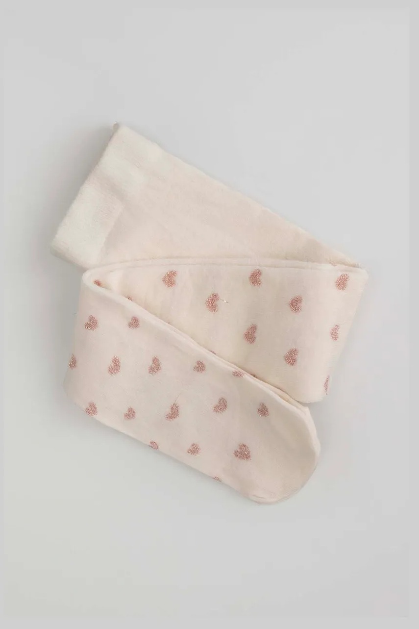 Levně Dětské punčocháče Coccodrillo béžová barva, TIGHT COTTON COLORFUL