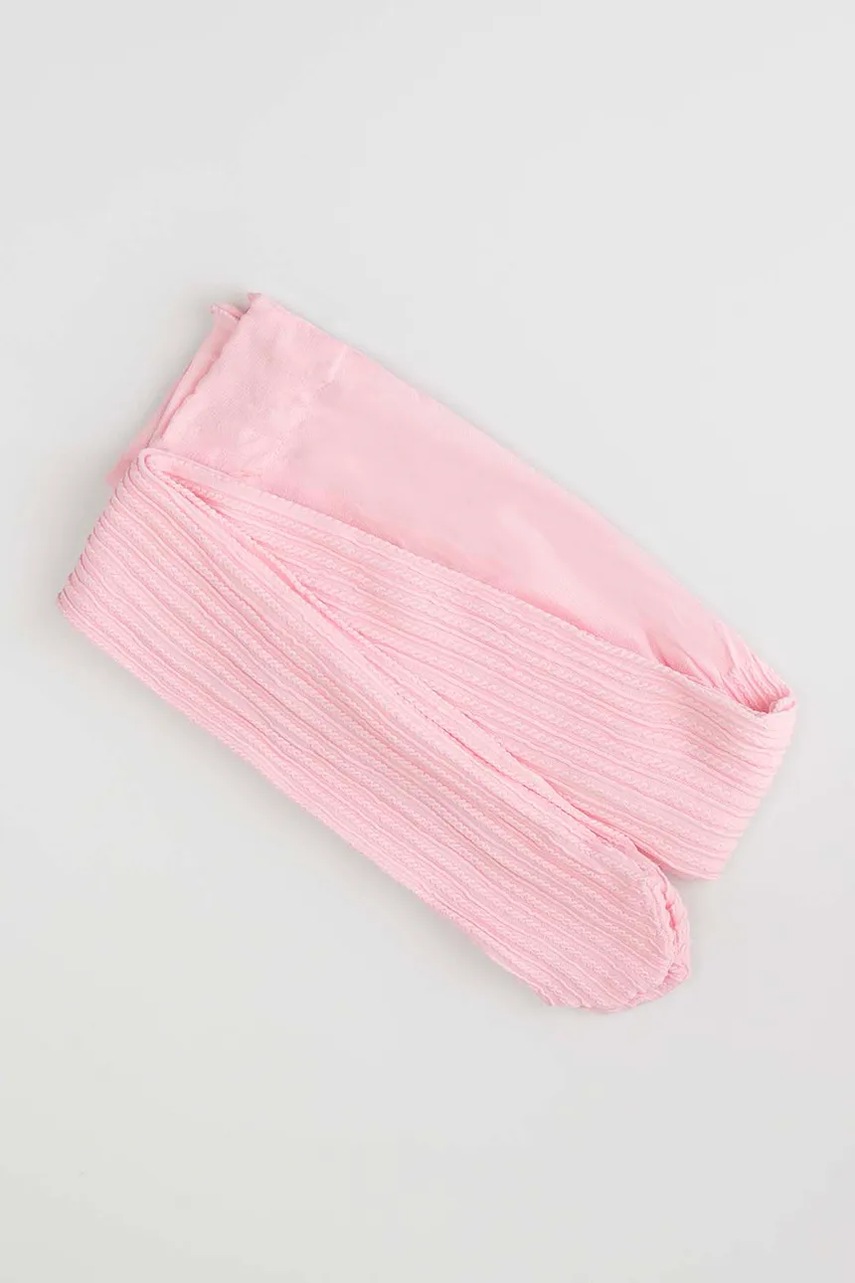 Levně Dětské punčocháče Coccodrillo růžová barva, TIGHT MICROFIBRE COLORFUL