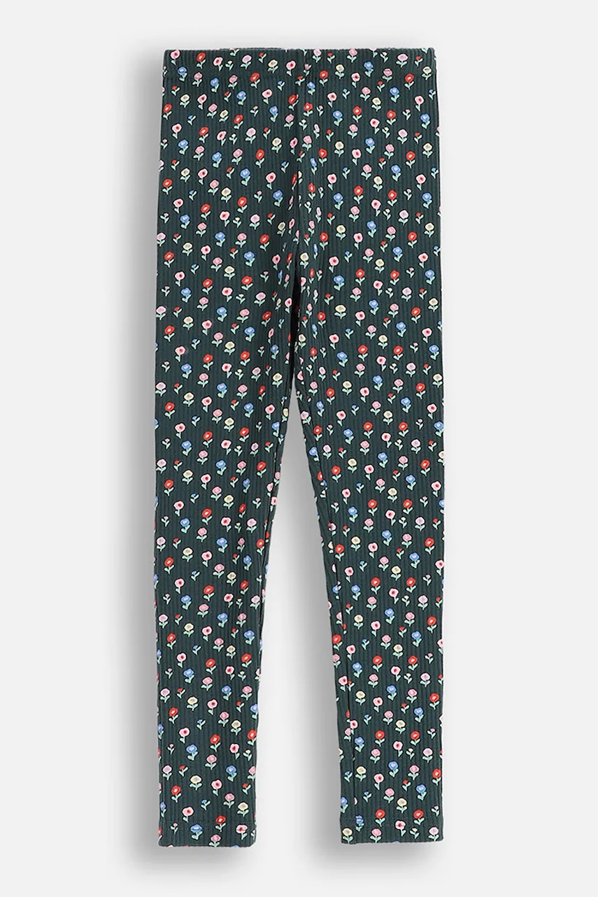 Coccodrillo leggins copii culoarea verde, cu imprimeu, FROSTING PUDDLE GIRL KIDS