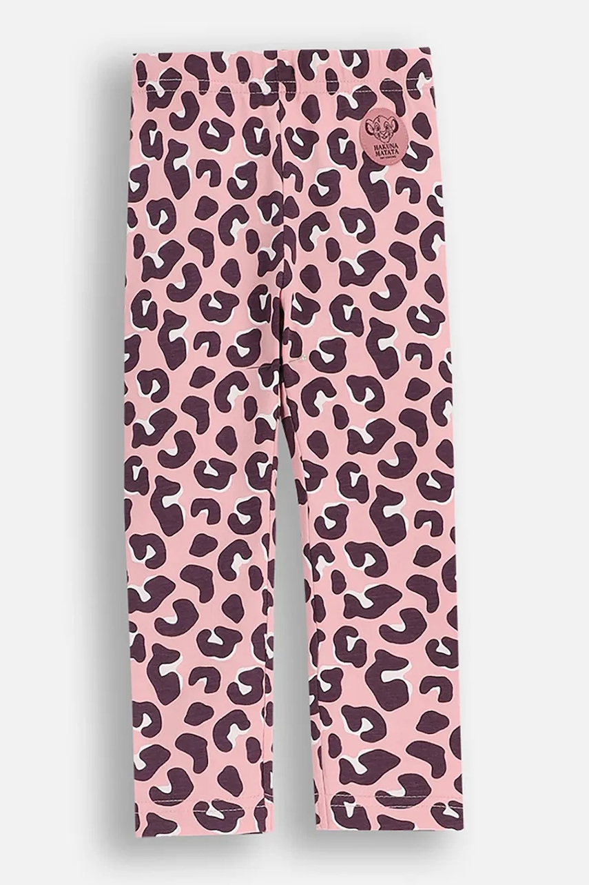 Coccodrillo leggins copii culoarea roz, cu model, LICENCE GIRL