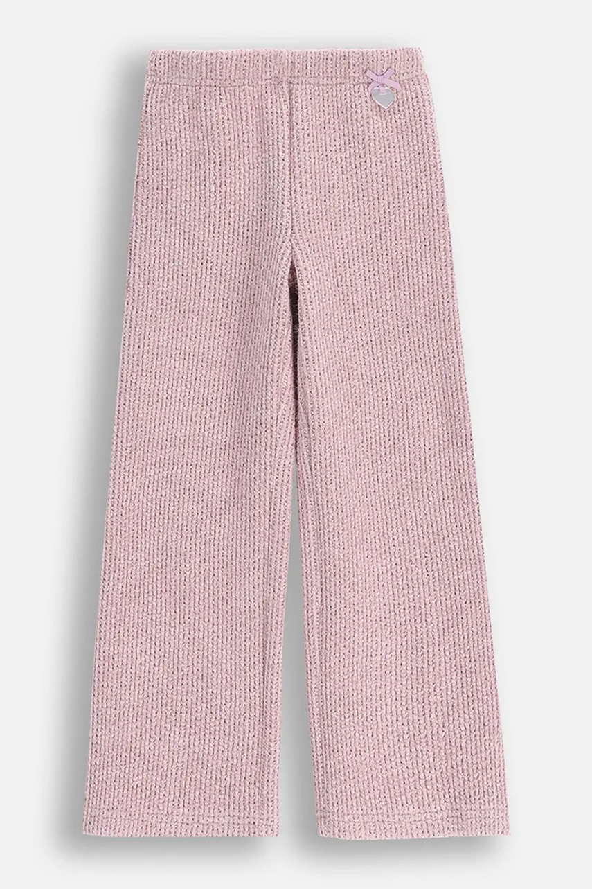 Детские брюки Coccodrillo цвет фиолетовый однотонные WINTER COSY GRIL KIDS