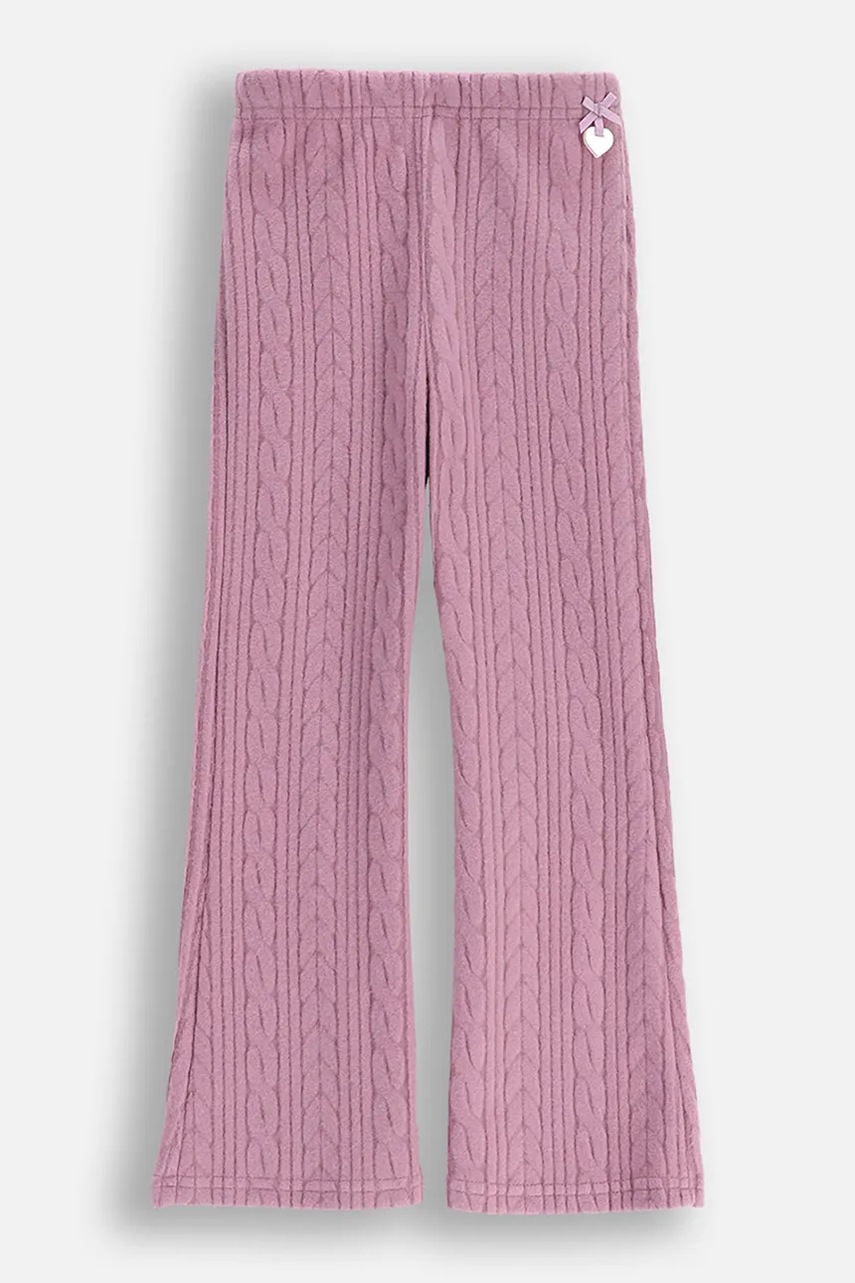 Детские леггинсы Coccodrillo цвет фиолетовый однотонные WINTER COSY GRIL KIDS