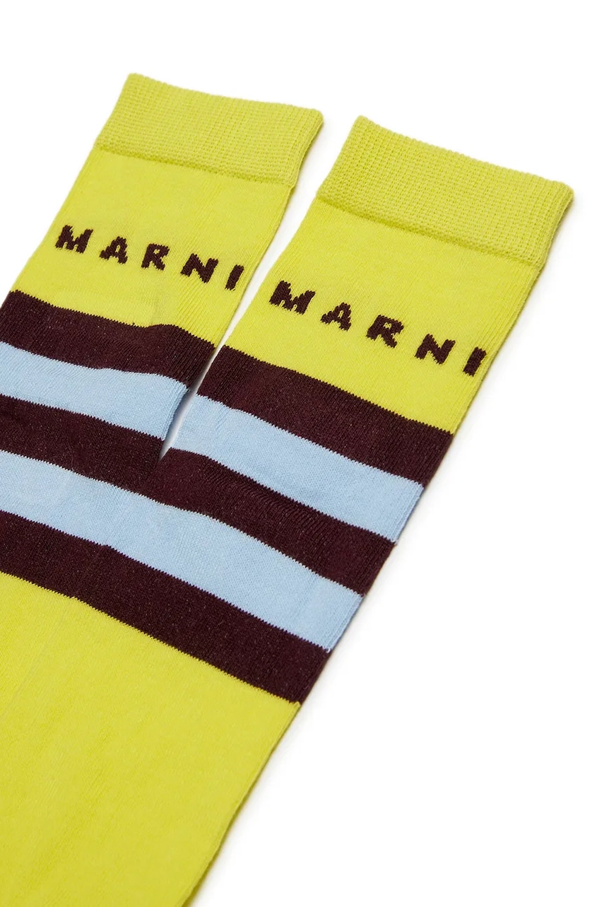 Детские носки Marni MZ39U SOCKS цвет зелёный M01631 Детские носки Marni MZ39U SOCKS цвет зелёный M01631
