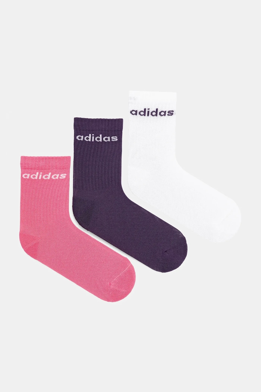 adidas Performance șosete copii 3-pack culoarea roz, JW0328
