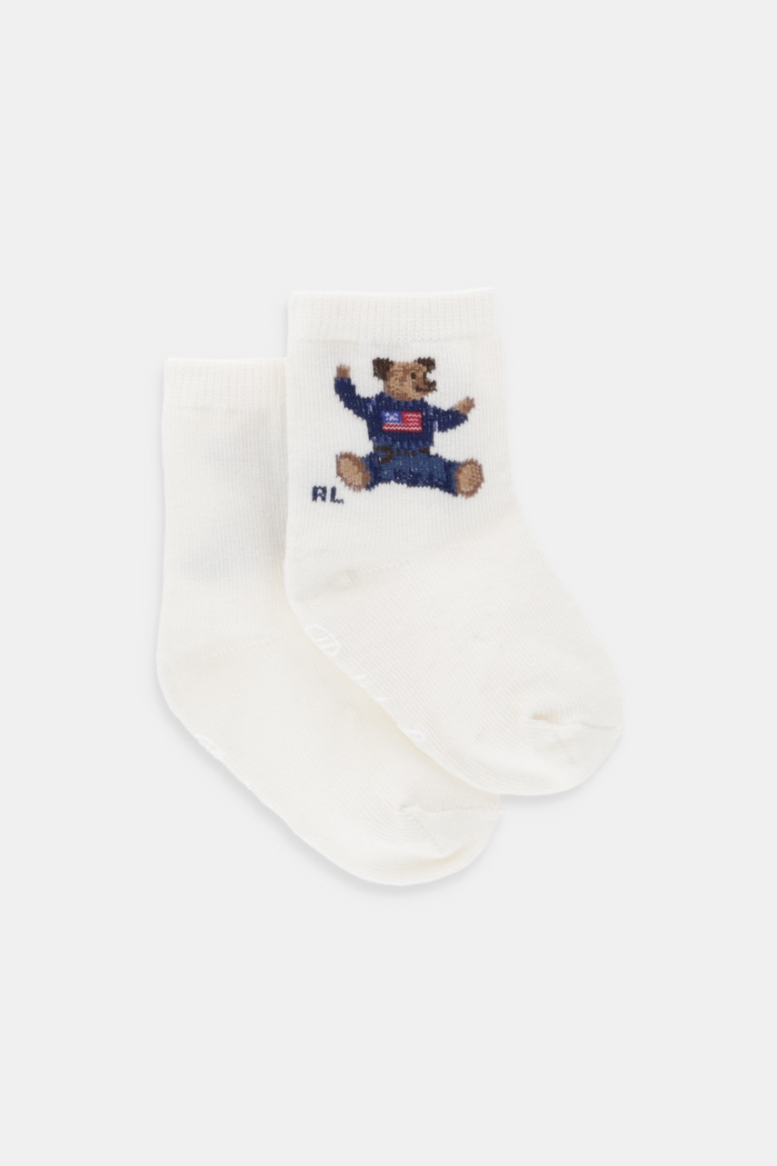Levně Dětské ponožky Polo Ralph Lauren béžová barva, 441P03156001