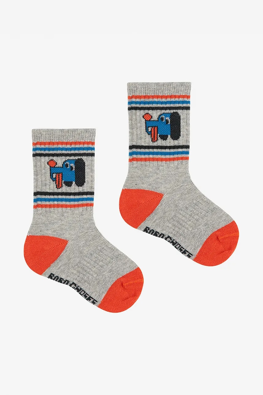 Bobo Choses șosete copii Doggy Mate culoarea gri, 225AH032