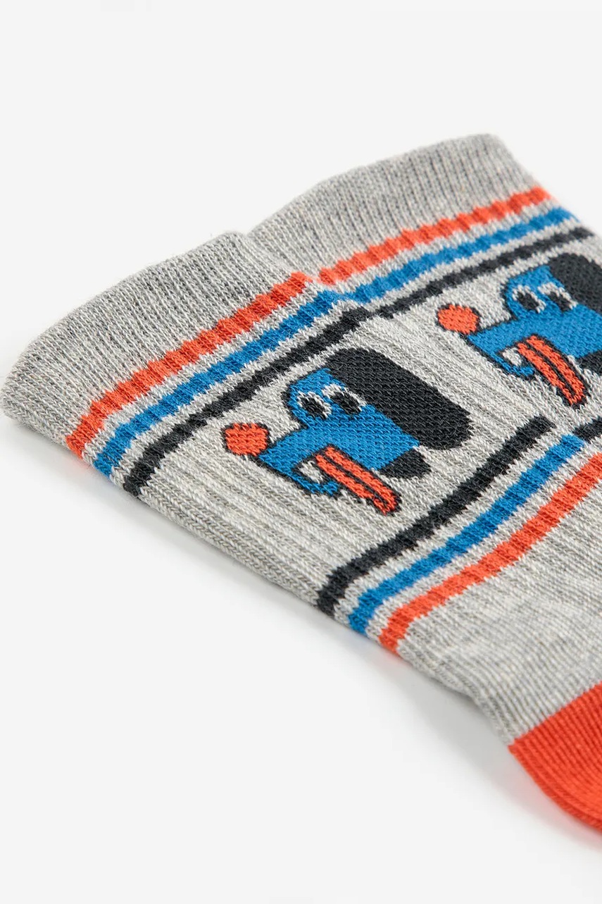 Детские носки Bobo Choses Doggy Mate цвет серый 225AH032 Детские носки Bobo Choses Doggy Mate цвет серый 225AH032