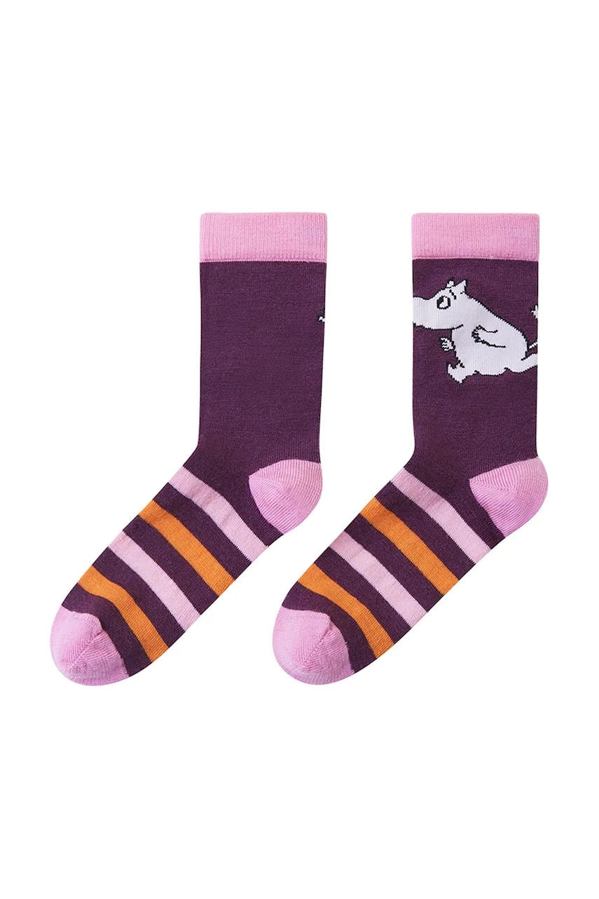 Reima șosete copii Moomin Randig culoarea violet, 5300335A