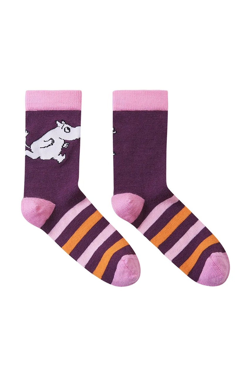 Дитячі шкарпетки Reima Moomin Randig колір фіолетовий 5300335A