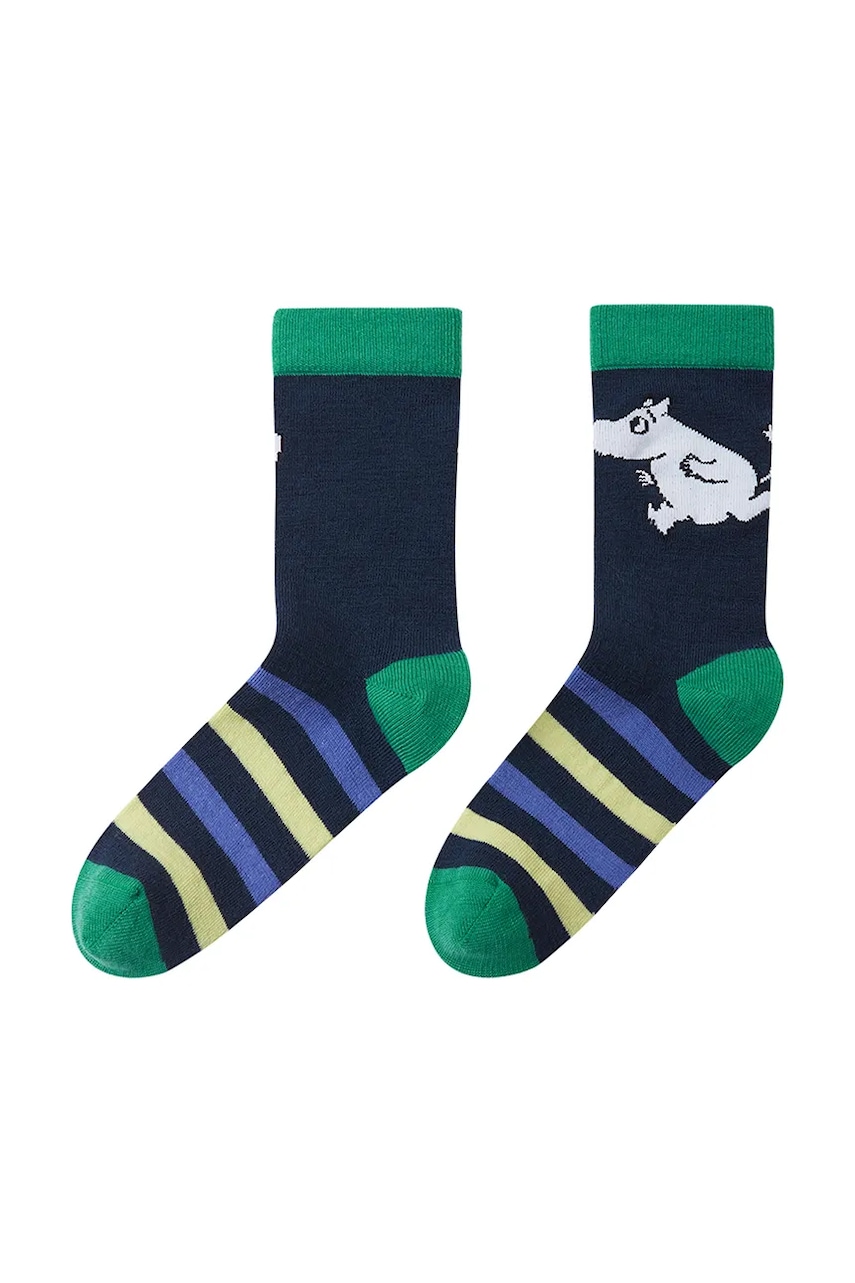 Reima șosete copii Moomin Randig culoarea verde, 5300335A