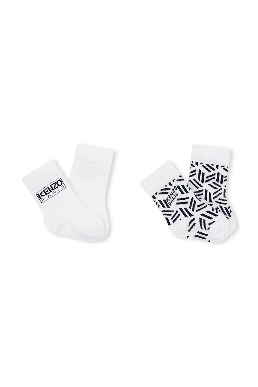 Kenzo Kids șosete copii 2-pack culoarea alb, K61209