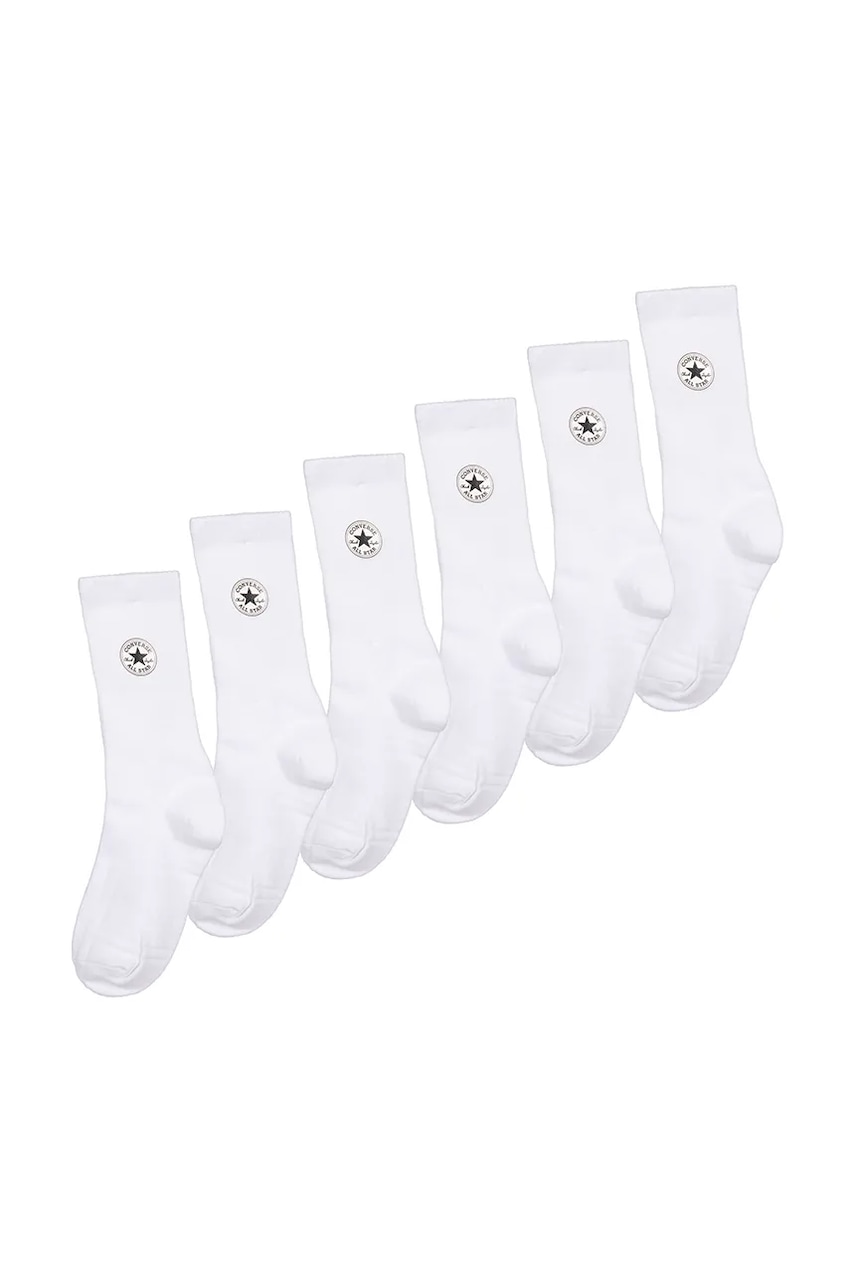 Levně Dětské ponožky Converse 6-pack bílá barva, BC0402