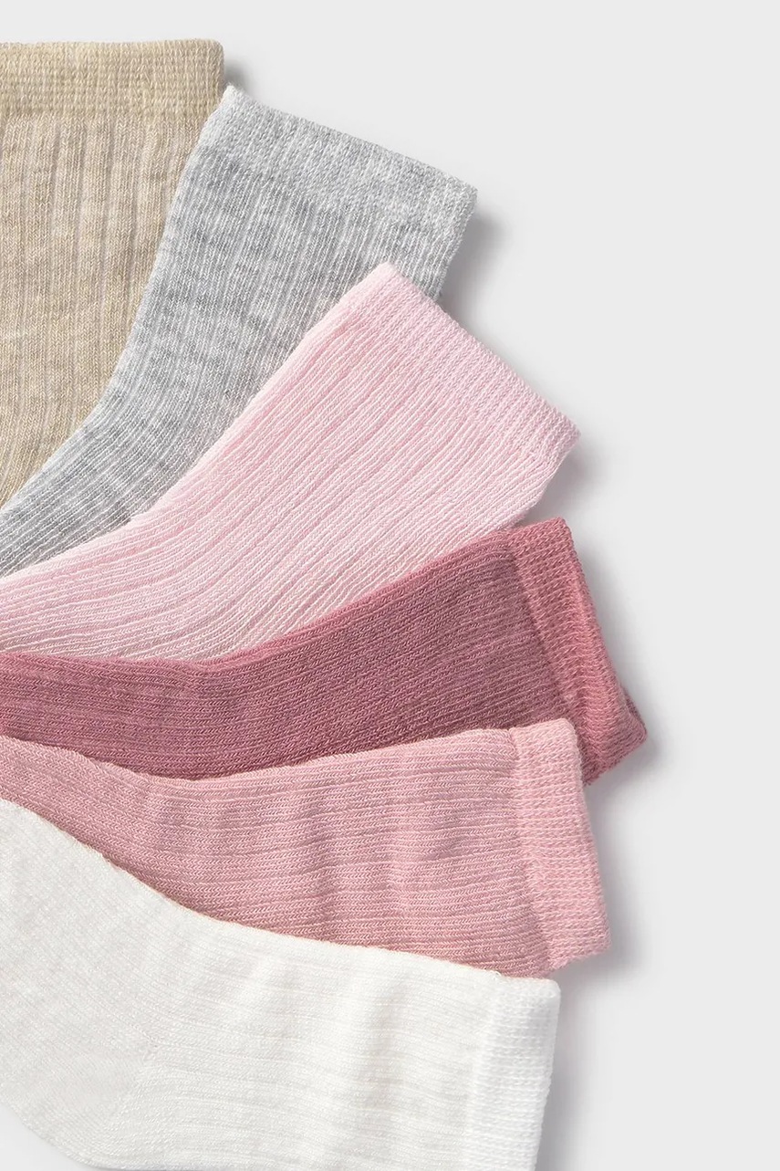 Детские носки Mayoral Newborn 6 шт цвет розовый 9918 Детские носки Mayoral Newborn 6 шт цвет розовый 9918