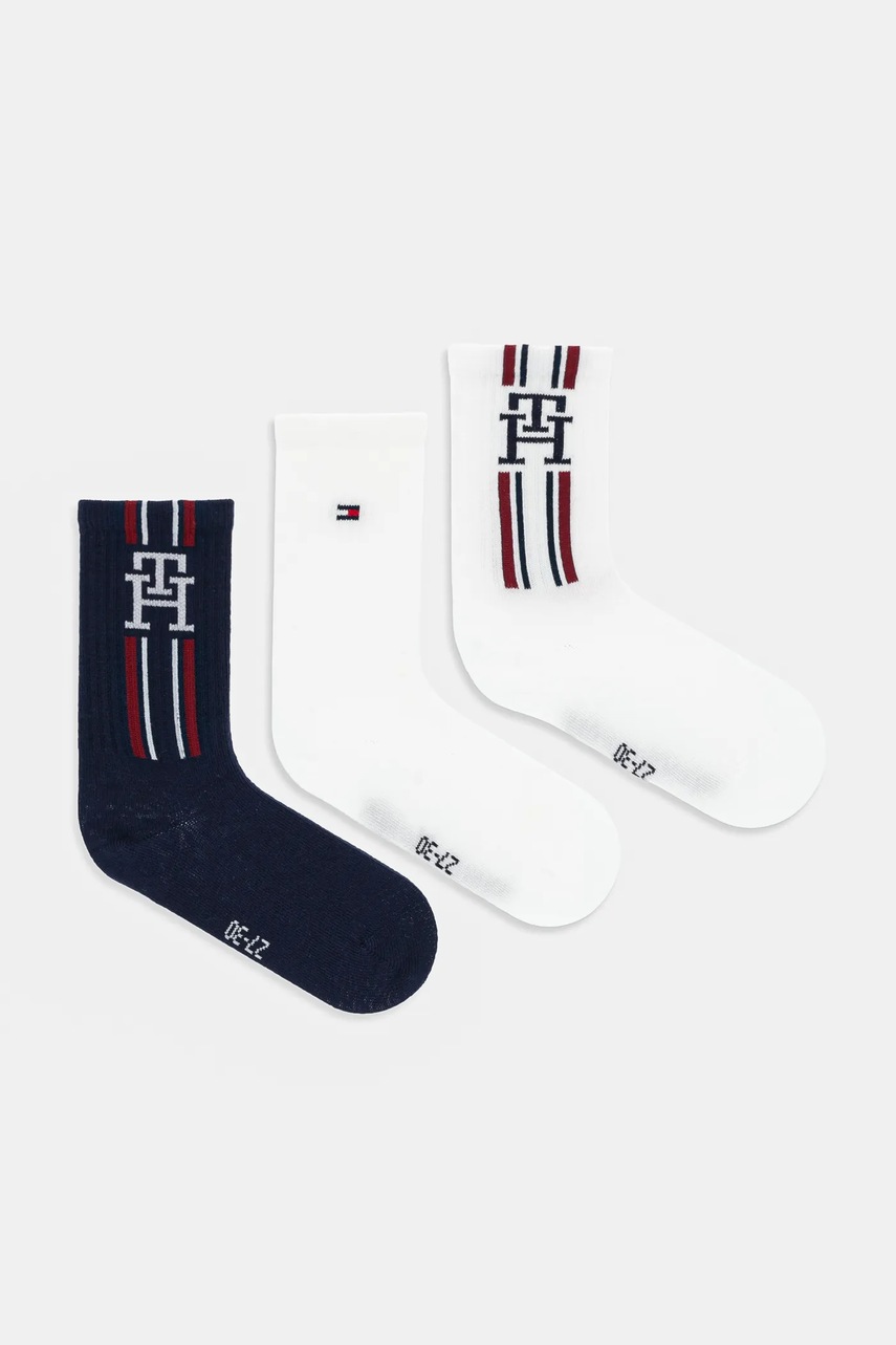 Levně Dětské ponožky Tommy Hilfiger 3-pack bílá barva, 701236331