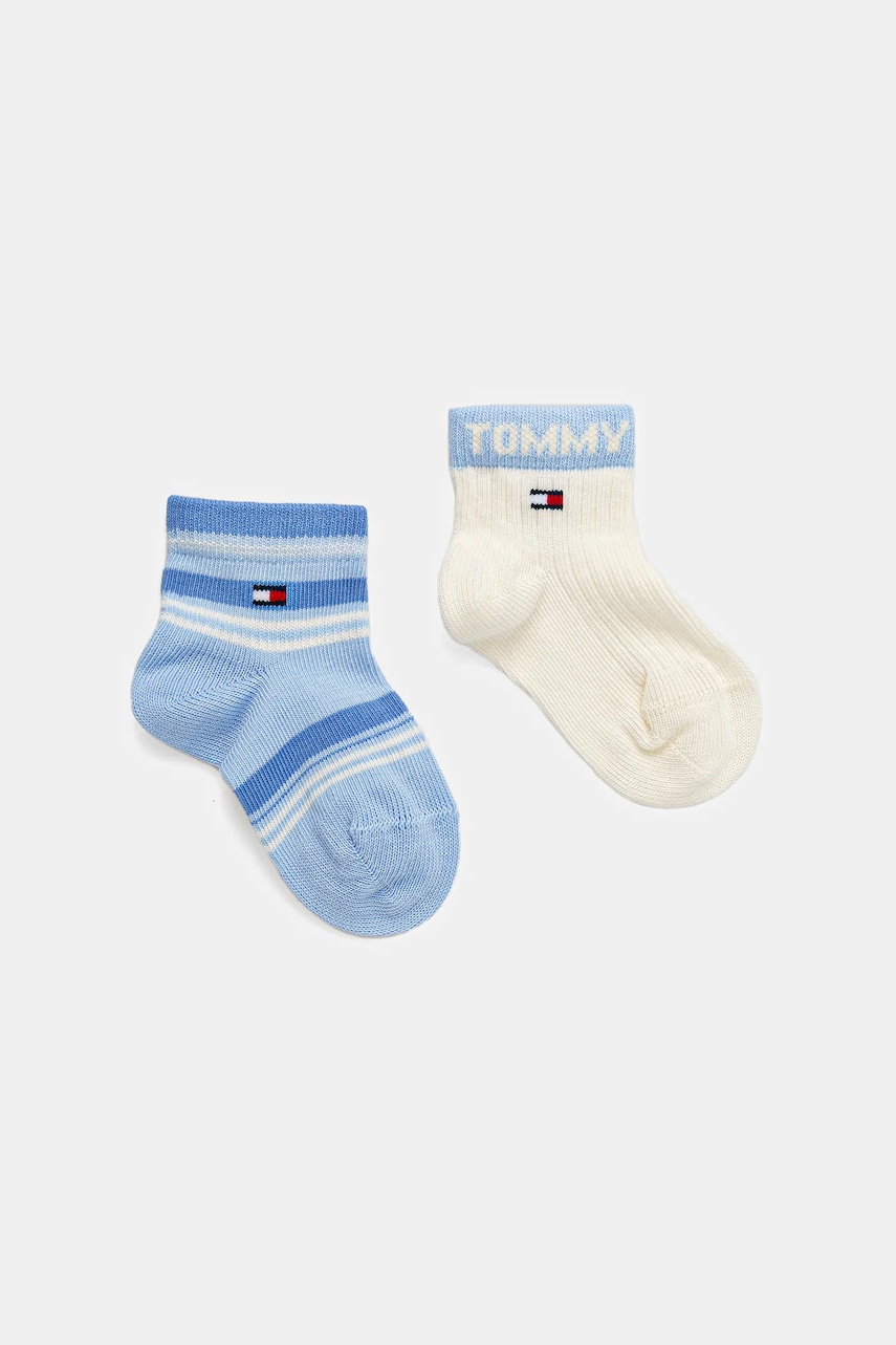 Levně Dětské ponožky Tommy Hilfiger 2-pack modrá barva, 701236336