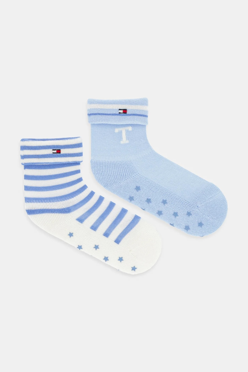 Levně Dětské ponožky Tommy Hilfiger 2-pack modrá barva, 701236337