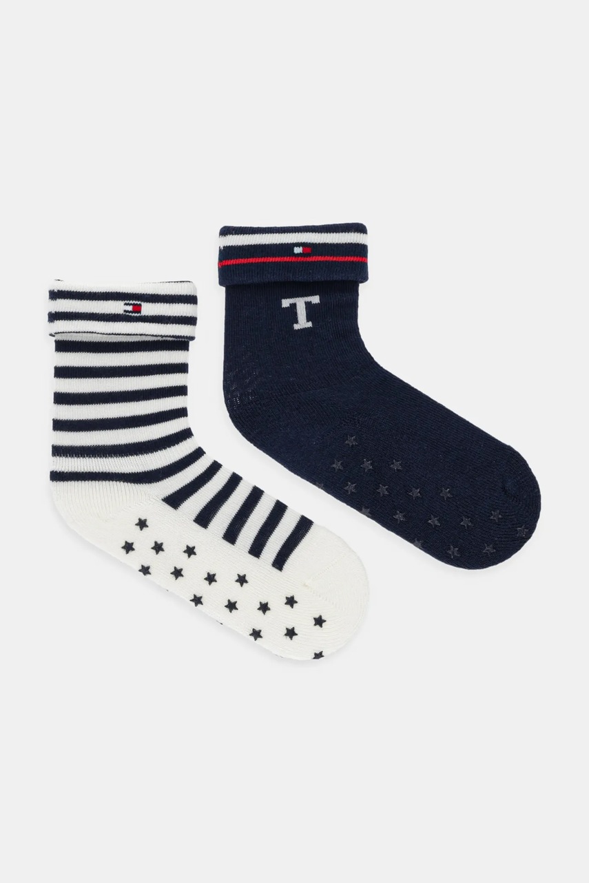 Levně Dětské ponožky Tommy Hilfiger 2-pack tmavomodrá barva, 701236337