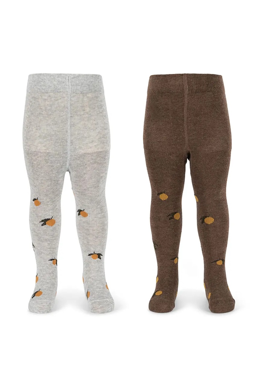 Dětské punčocháče Konges Sløjd 2 PACK JAQUARD TIGHTS LEMON 2-pack (obrázek 3)