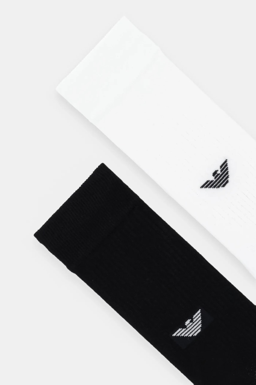 Носки Emporio Armani Underwear 2 шт цвет чёрный EM000543 AF17788 Носки Emporio Armani Underwear 2 шт цвет чёрный EM000543 AF17788