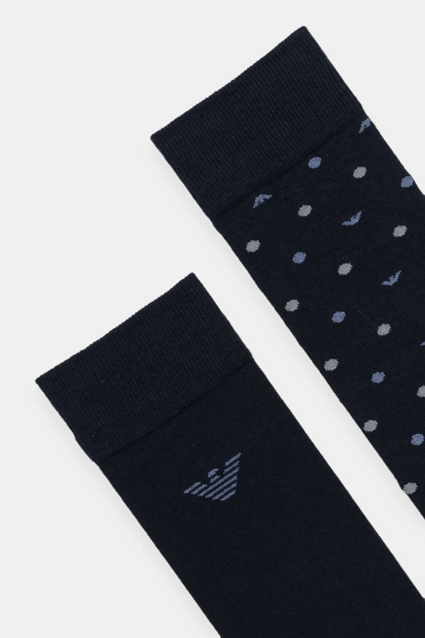 Носки Emporio Armani Underwear 2 шт цвет синий EM000545 AF18145