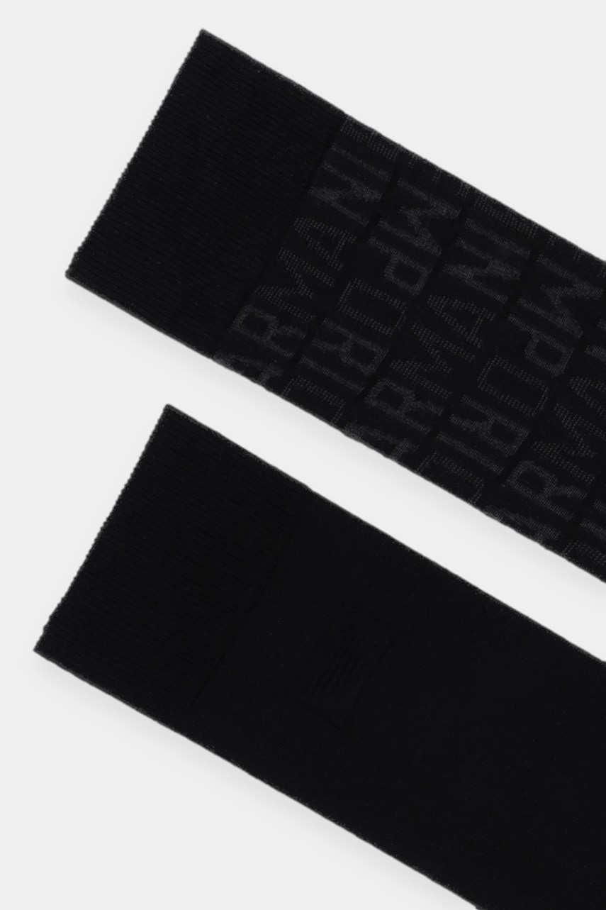Носки Emporio Armani Underwear 2 шт цвет чёрный EM000545 AF18180 Носки Emporio Armani Underwear 2 шт цвет чёрный EM000545 AF18180