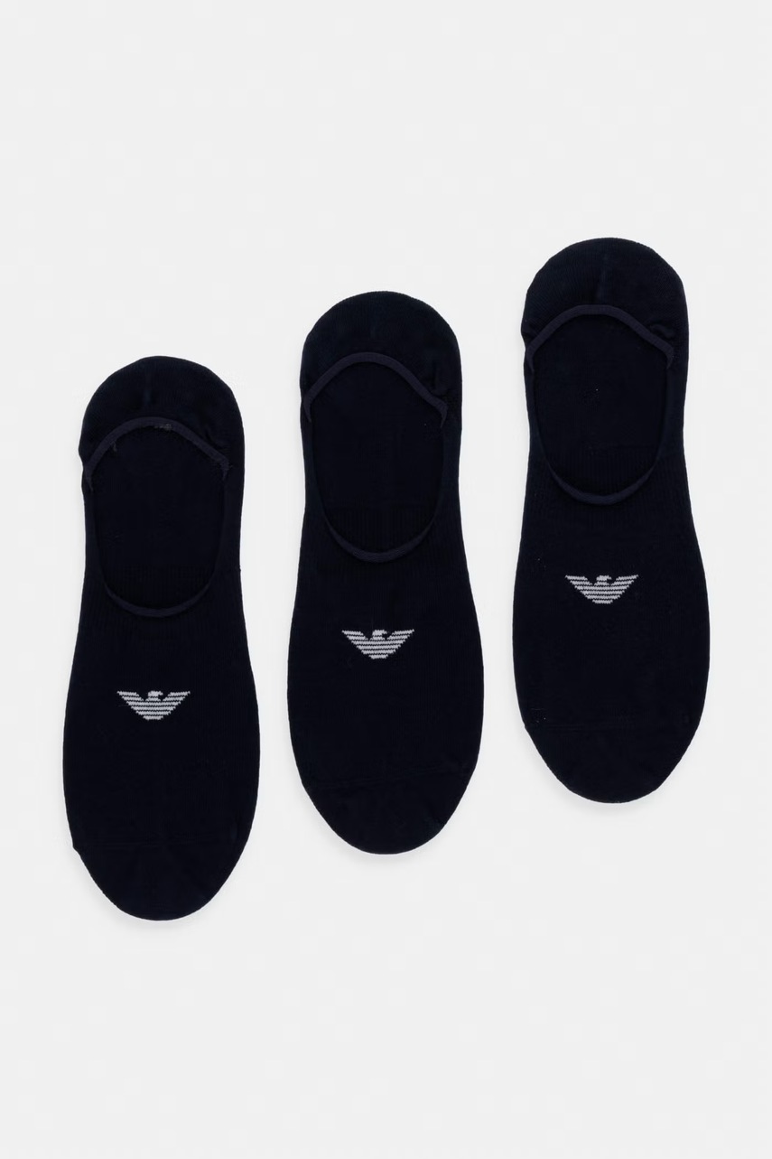 Levně Emporio Armani Underwear Kotníkové ponožky pánské 3-pack