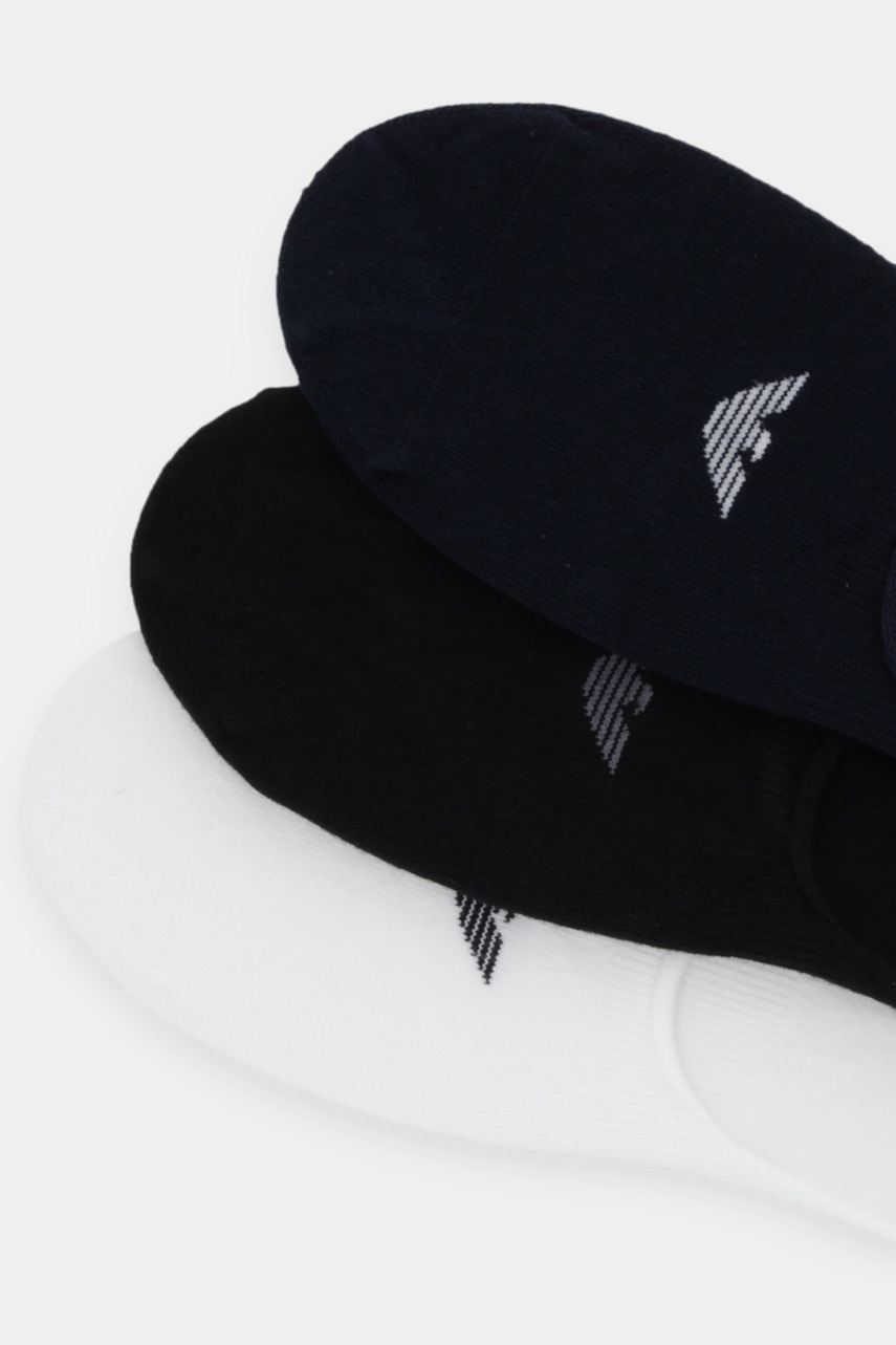 Короткие носки Emporio Armani Underwear 3 шт цвет чёрный EM000548 AF14446