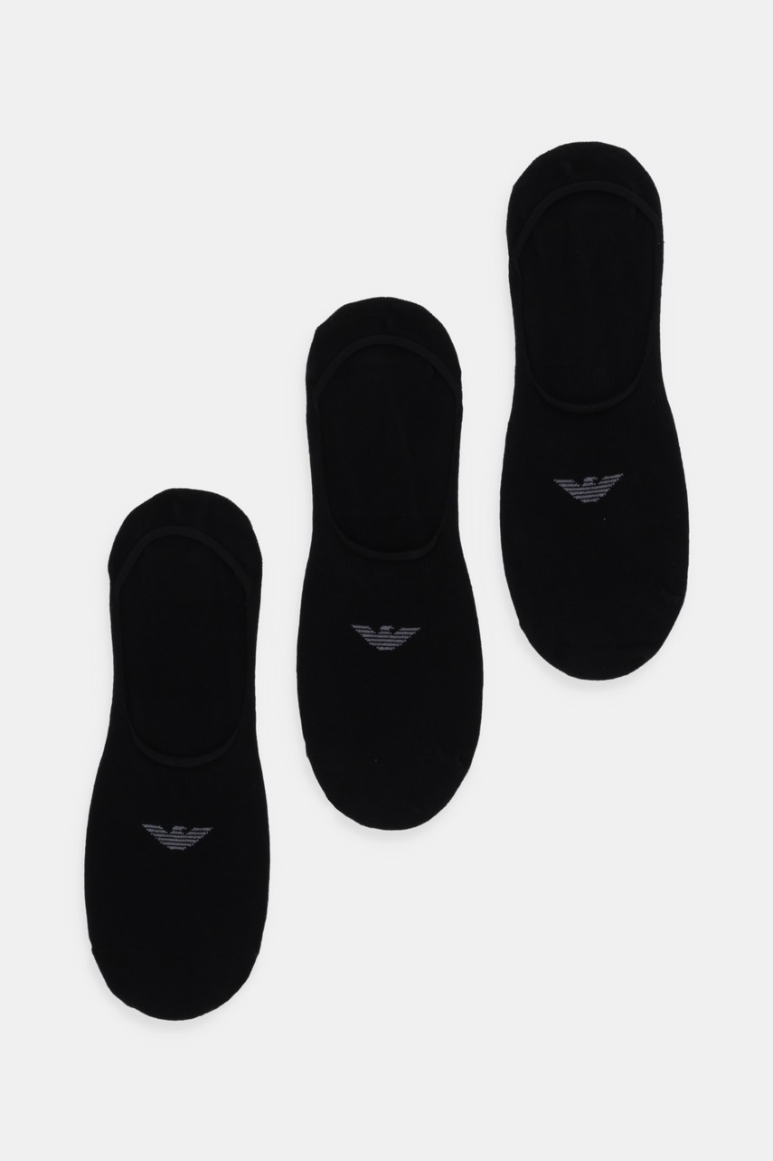 

Къси чорапи Emporio Armani Underwear (3 чифта) в черно EM000548 AF14446, Черен