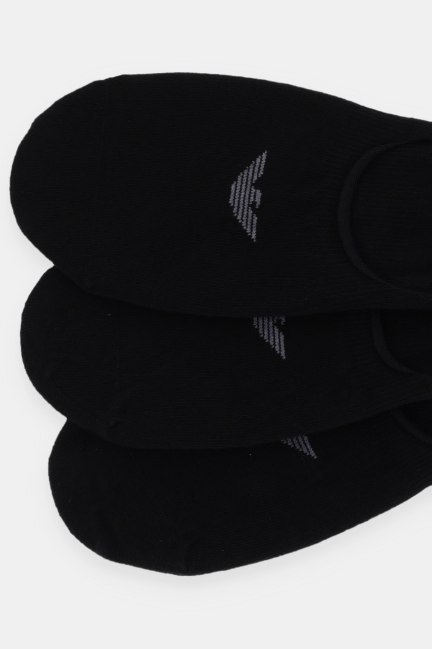 Короткие носки Emporio Armani Underwear 3 шт цвет чёрный EM000548 AF14446