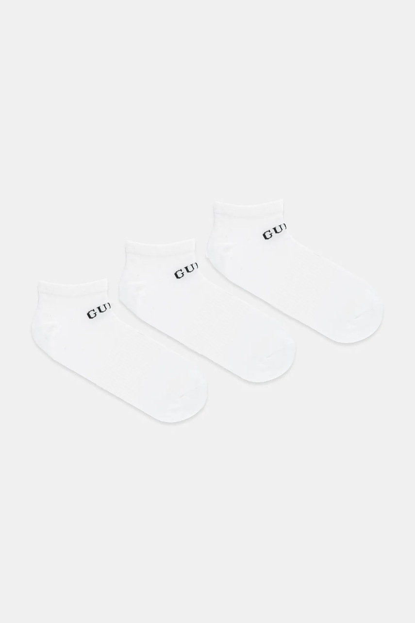 Levně Ponožky Guess 3-pack bílá barva, U4YG50 Z3F60