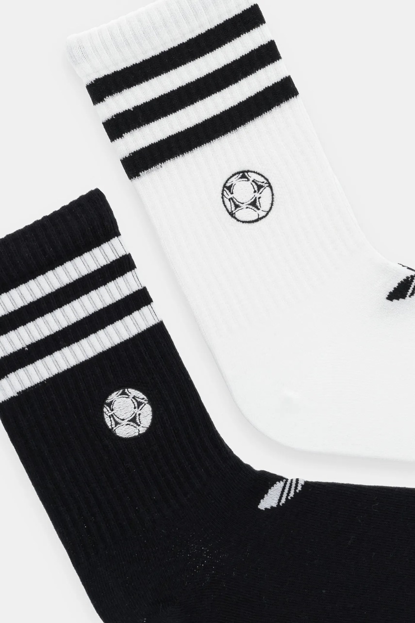 Носки adidas Originals Football CR 2 шт цвет белый JW2985 Носки adidas Originals Football CR 2 шт цвет белый JW2985