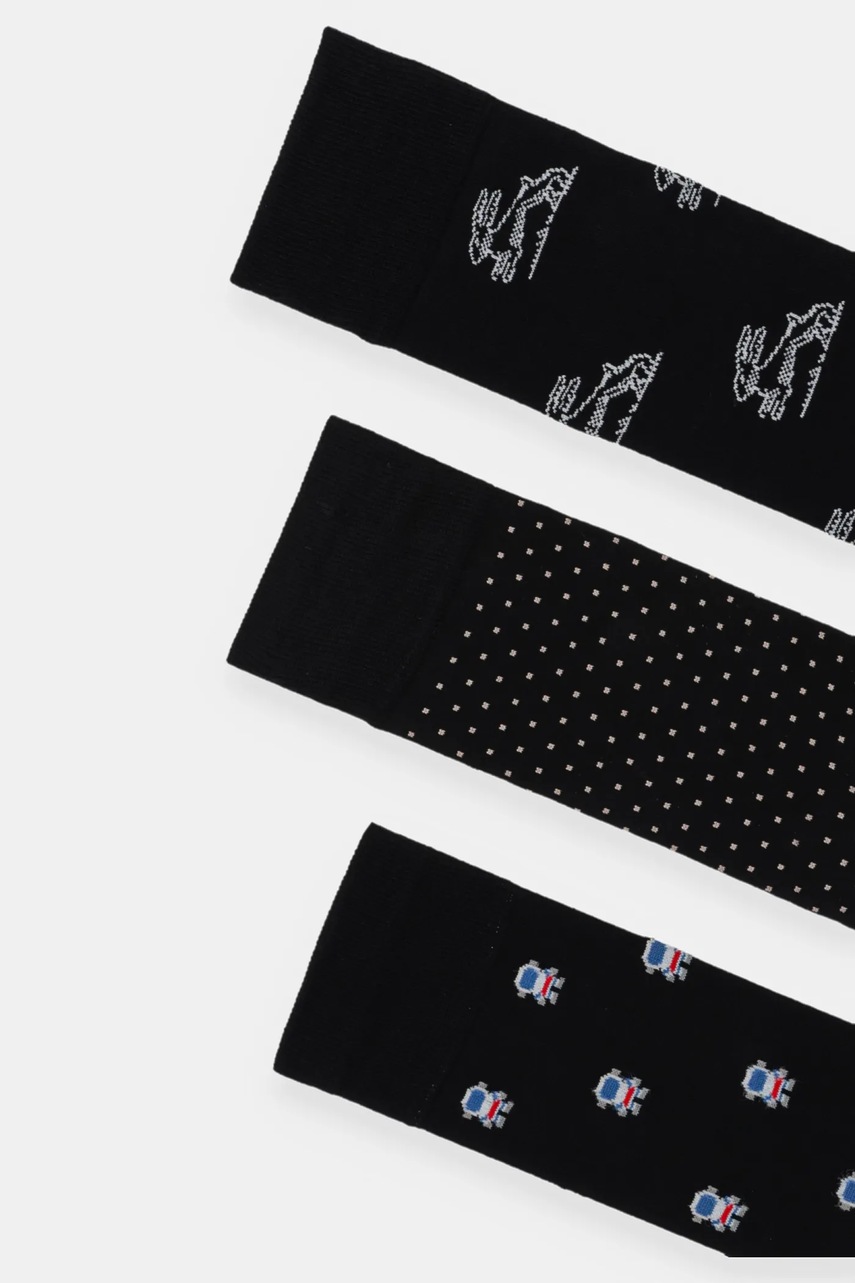 Носки Paul Smith 3 шт цвет чёрный M1A-SOCK-TNOV