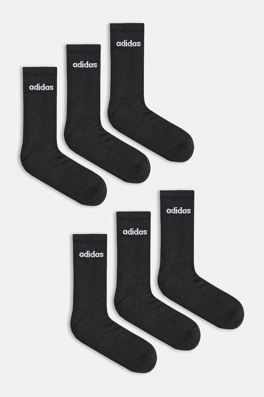 adidas șosete 6-pack culoarea negru, JL6094