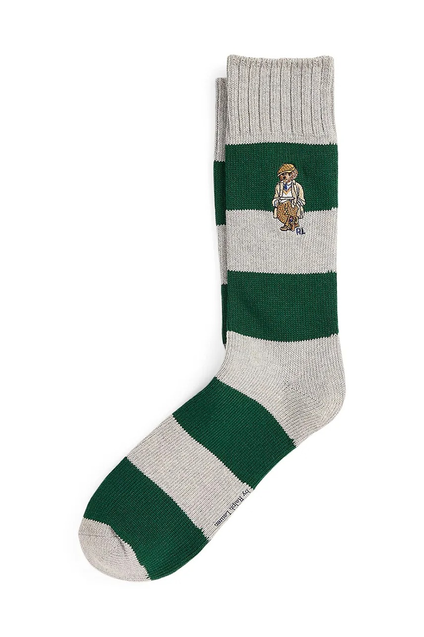 Levně Ponožky Polo Ralph Lauren šedá barva, 449P04689