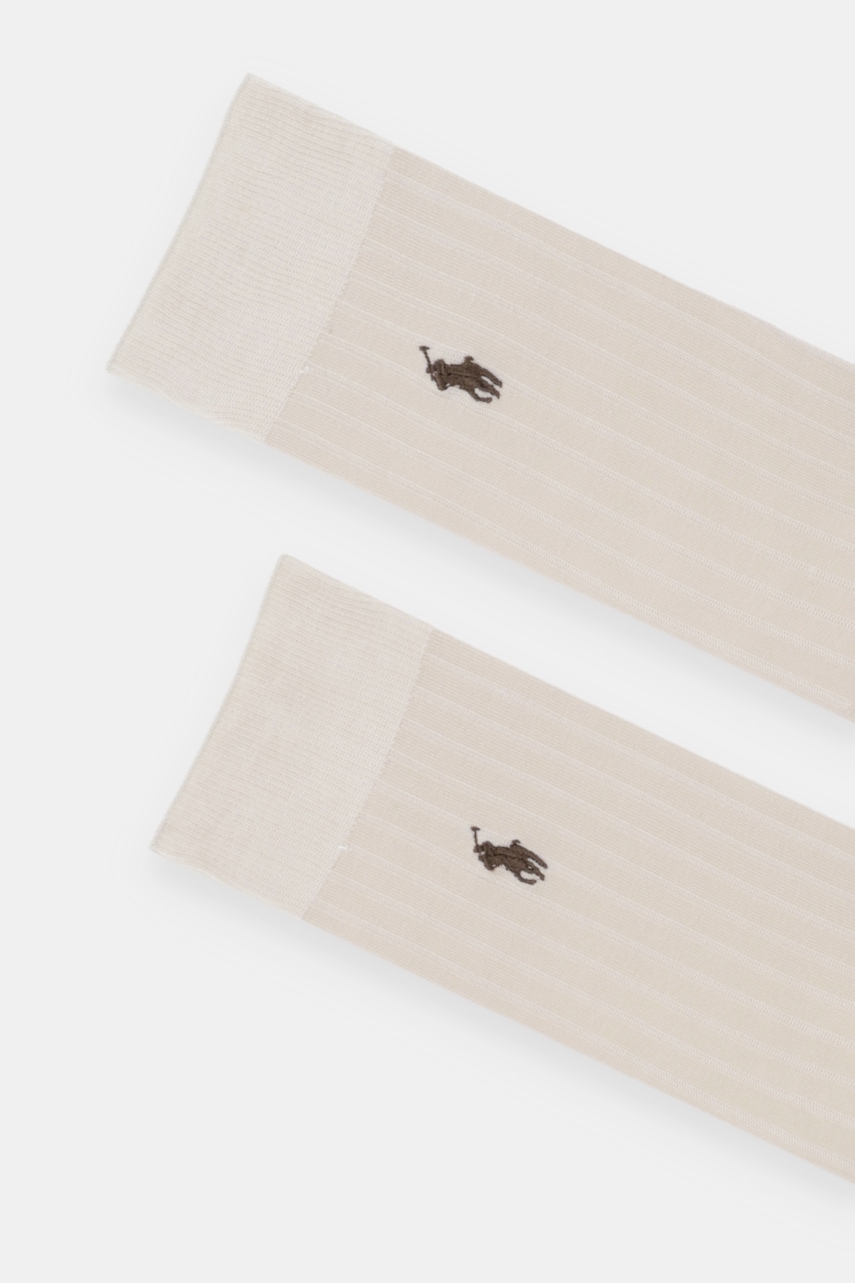 Носки Polo Ralph Lauren 2 шт цвет бежевый 449P05399 Носки Polo Ralph Lauren 2 шт цвет бежевый 449P05399