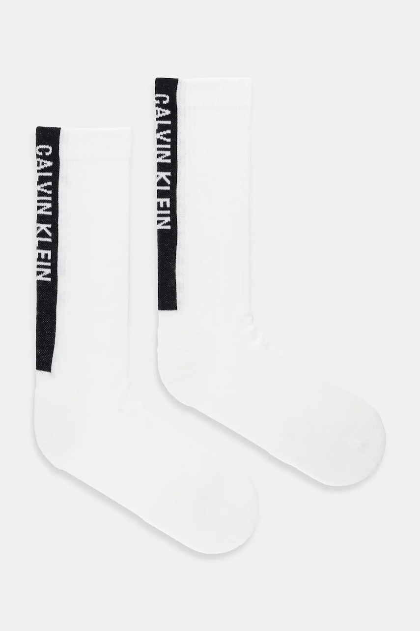 Levně Ponožky Calvin Klein Jeans 2-pack bílá barva, 701235977