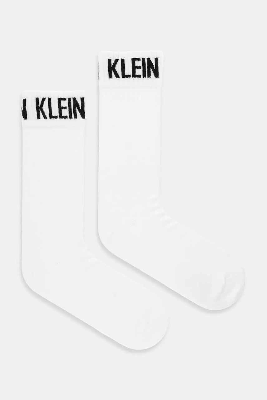 Levně Ponožky Calvin Klein Jeans 2-pack bílá barva, 701235978