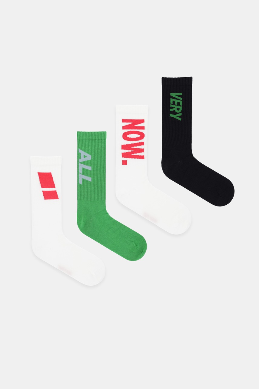 Levně Ponožky Calvin Klein Jeans 4-pack zelená barva, 701236603