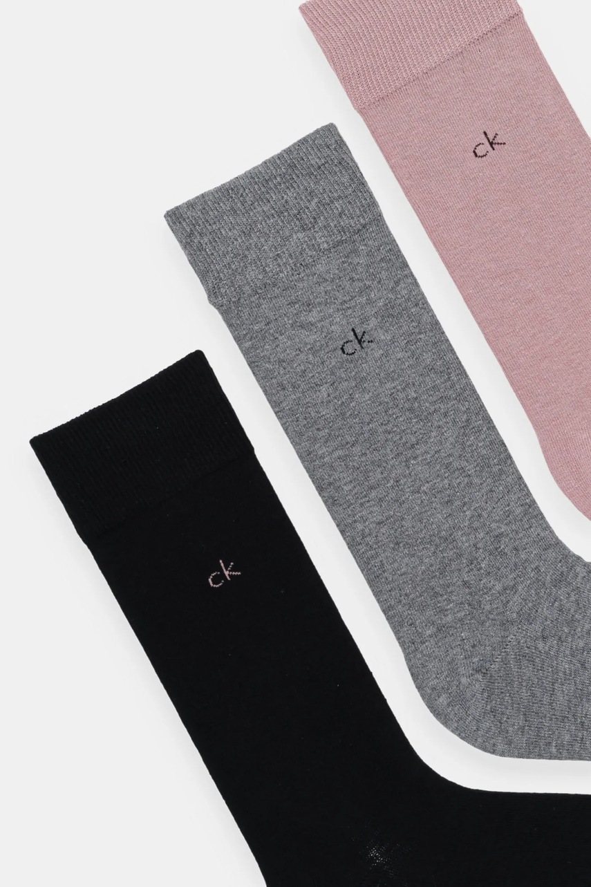 Носки Calvin Klein 3 шт цвет розовый 701234208
