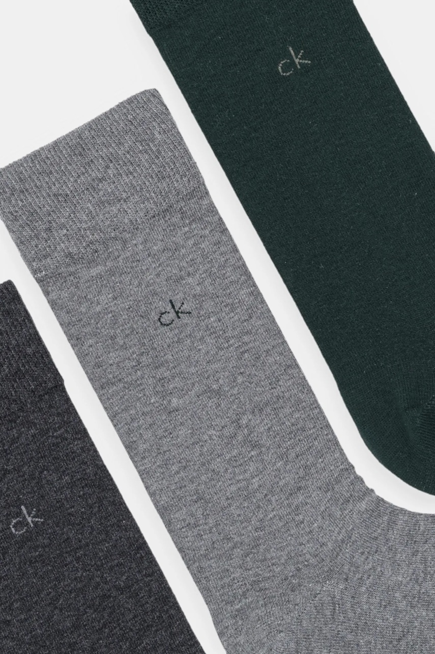Носки Calvin Klein 3 шт цвет зелёный 701234208
