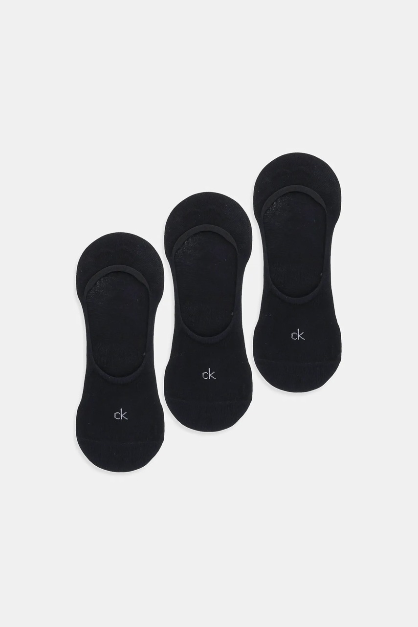 Levně Ponožky Calvin Klein 3-pack černá barva, 701234367