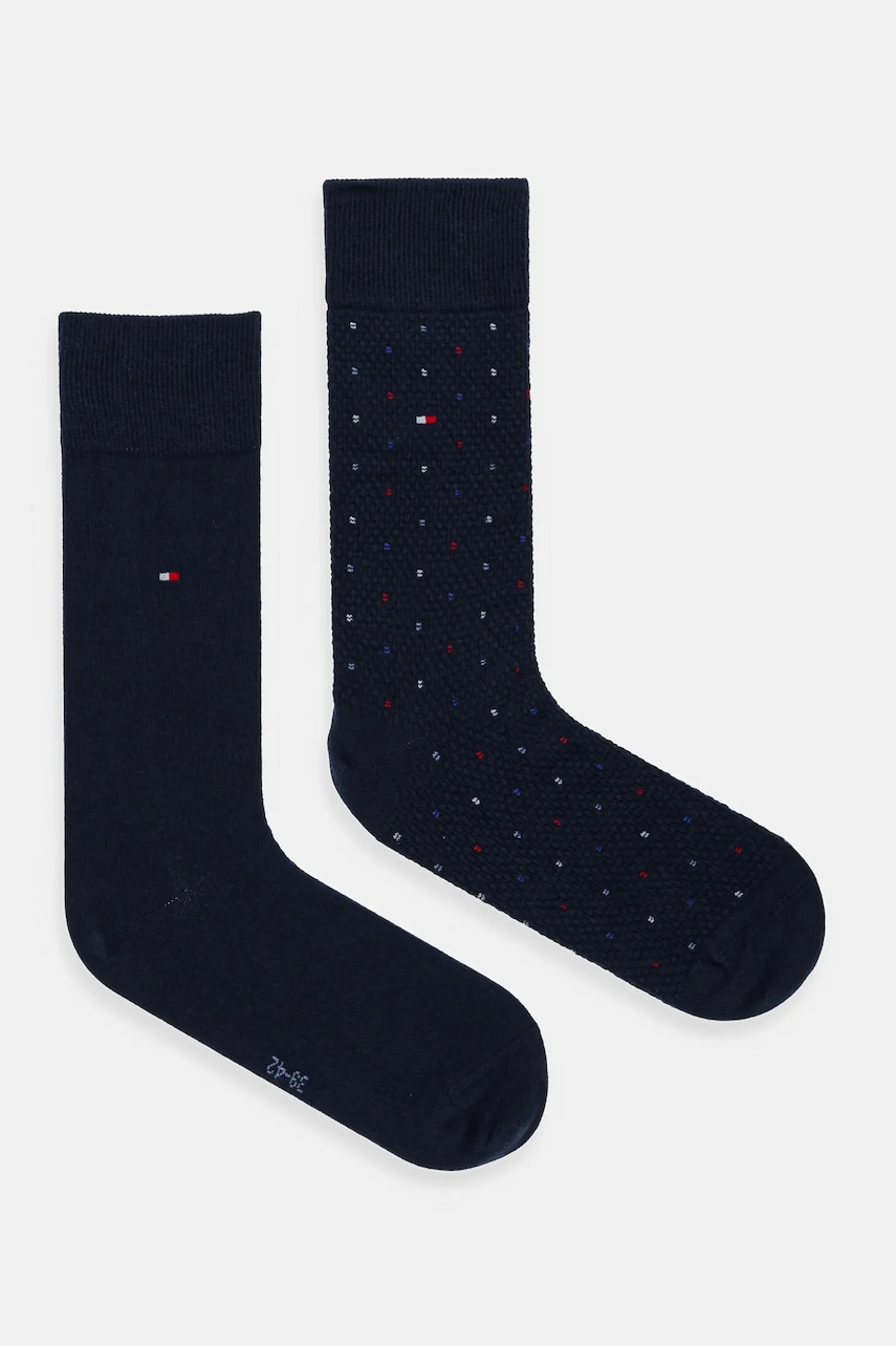 Levně Ponožky Tommy Hilfiger 2-pack tmavomodrá barva, 701236311