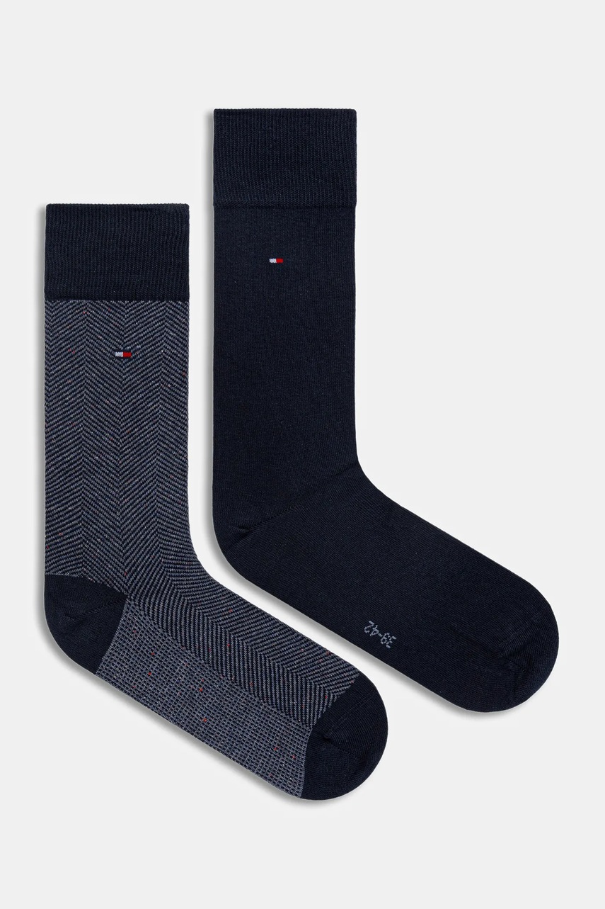 Levně Ponožky Tommy Hilfiger 2-pack tmavomodrá barva, 701236313